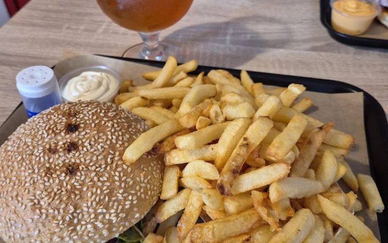 burger frite biere